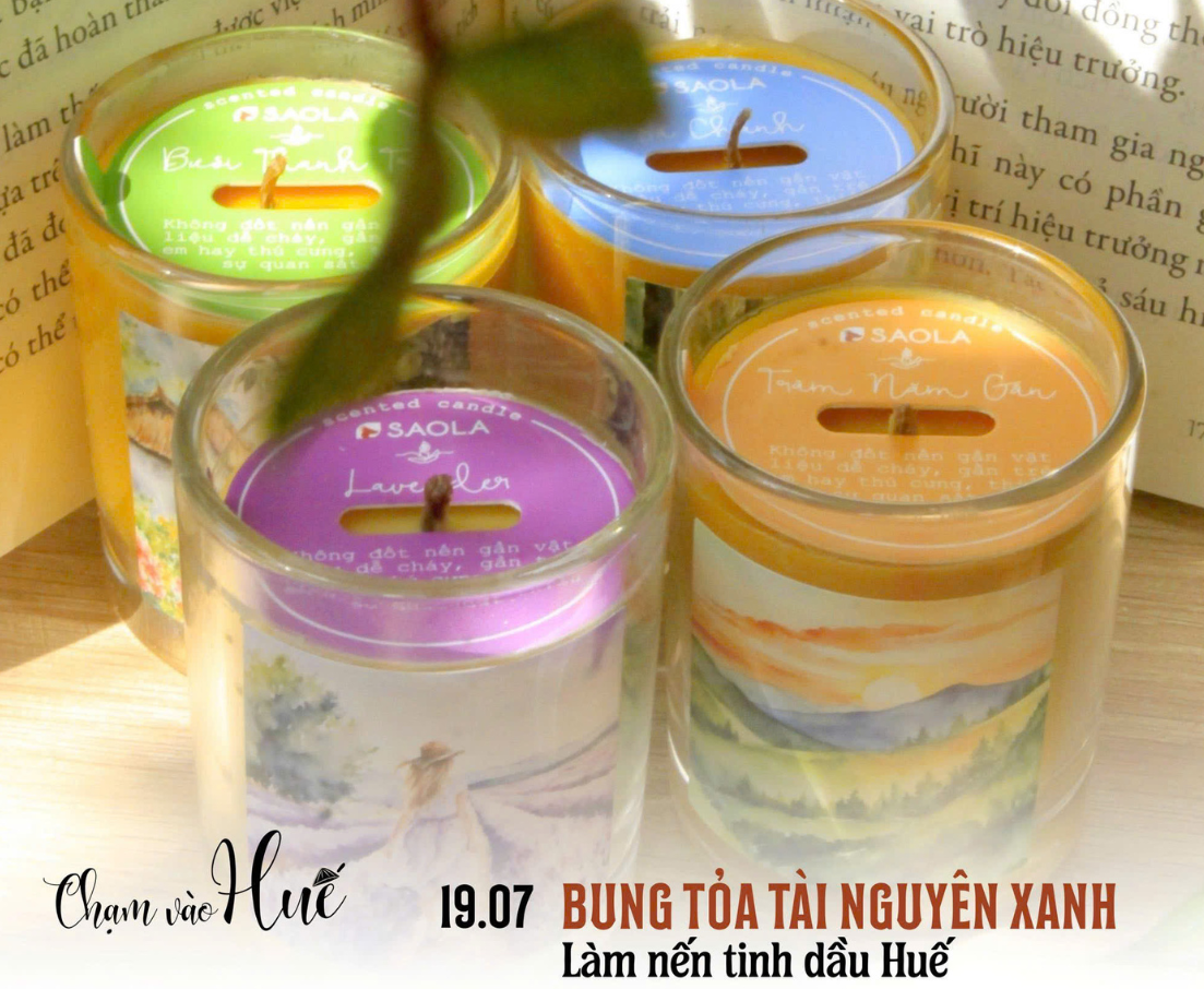 Workshop Làm Nến Tinh Dầu – Bung Tỏa Tài Nguyên Xanh Từ Xứ Huế